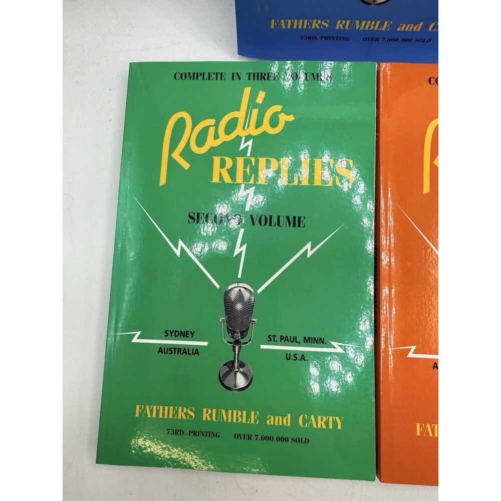 3 Volumes RADIO REPLIES Father Rumble & Carty Catholic Paperback Books - Picture 5 of 11